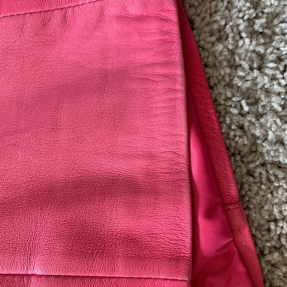 Danier leather fitted jacket - Hot Pink - Picture 7 of 10